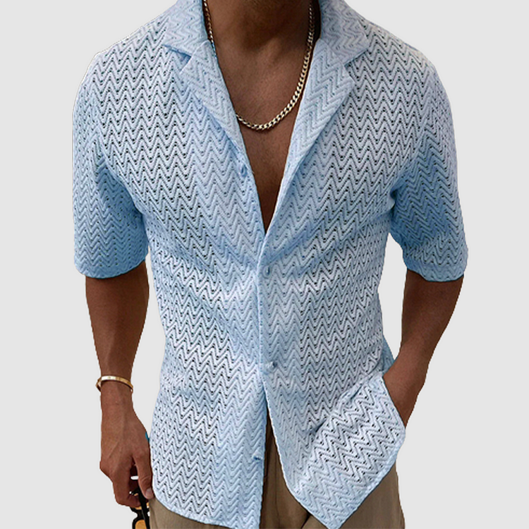 Bartolomeo - Chemise tricotée unie
