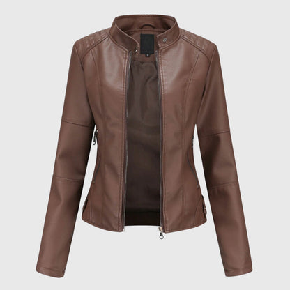 Women's Tailored Leather-Look Jacket