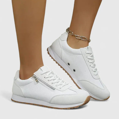 Women's Orthopaedic Wedge Lace-Up Trainers with Stability Sole