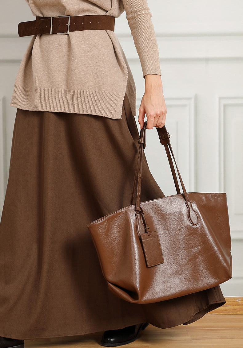 London Leather Tote Bag