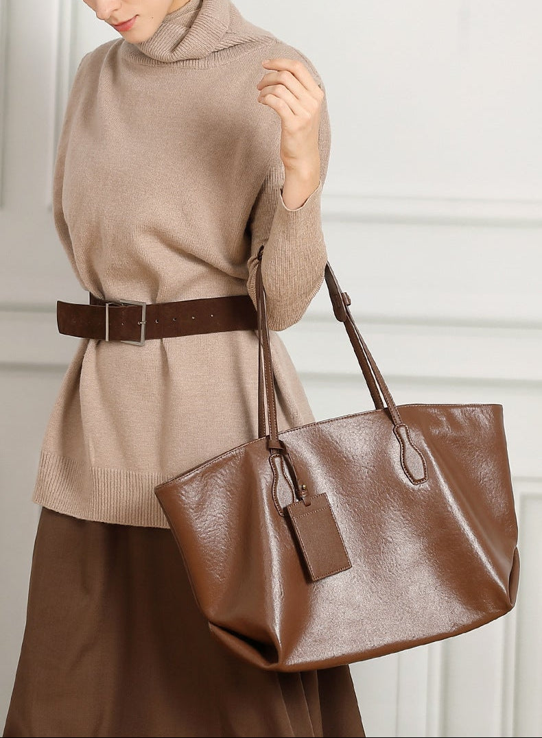 London Leather Tote Bag