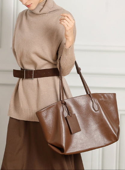 London Leather Tote Bag