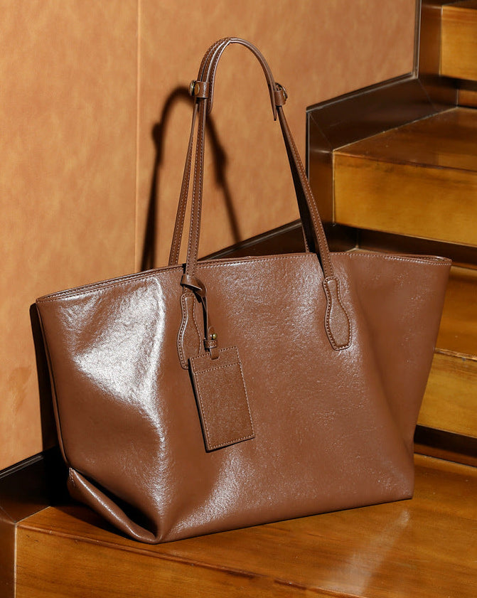 London Leather Tote Bag