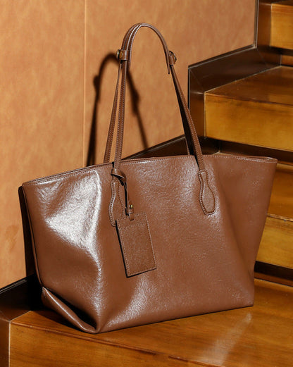 London Leather Tote Bag