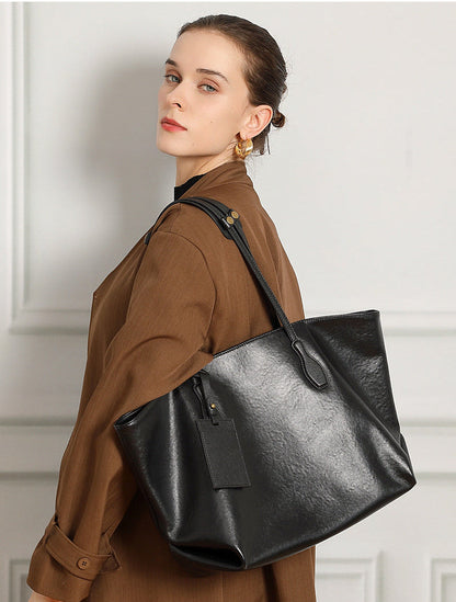 London Leather Tote Bag
