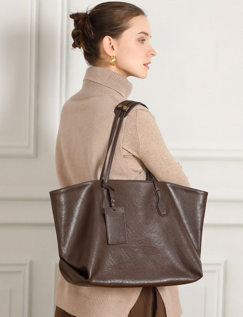 London Leather Tote Bag