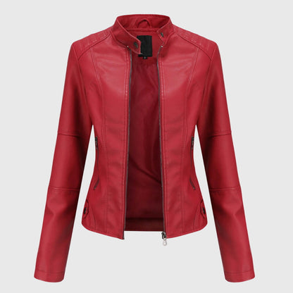 Women's Tailored Leather-Look Jacket