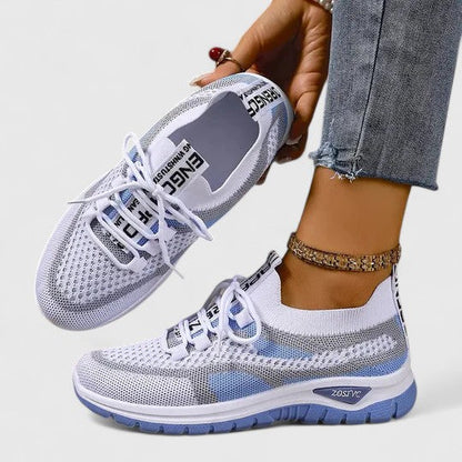 Women's Orthopaedic Lightweight Mesh Trainers with Shock-Absorbing Sole