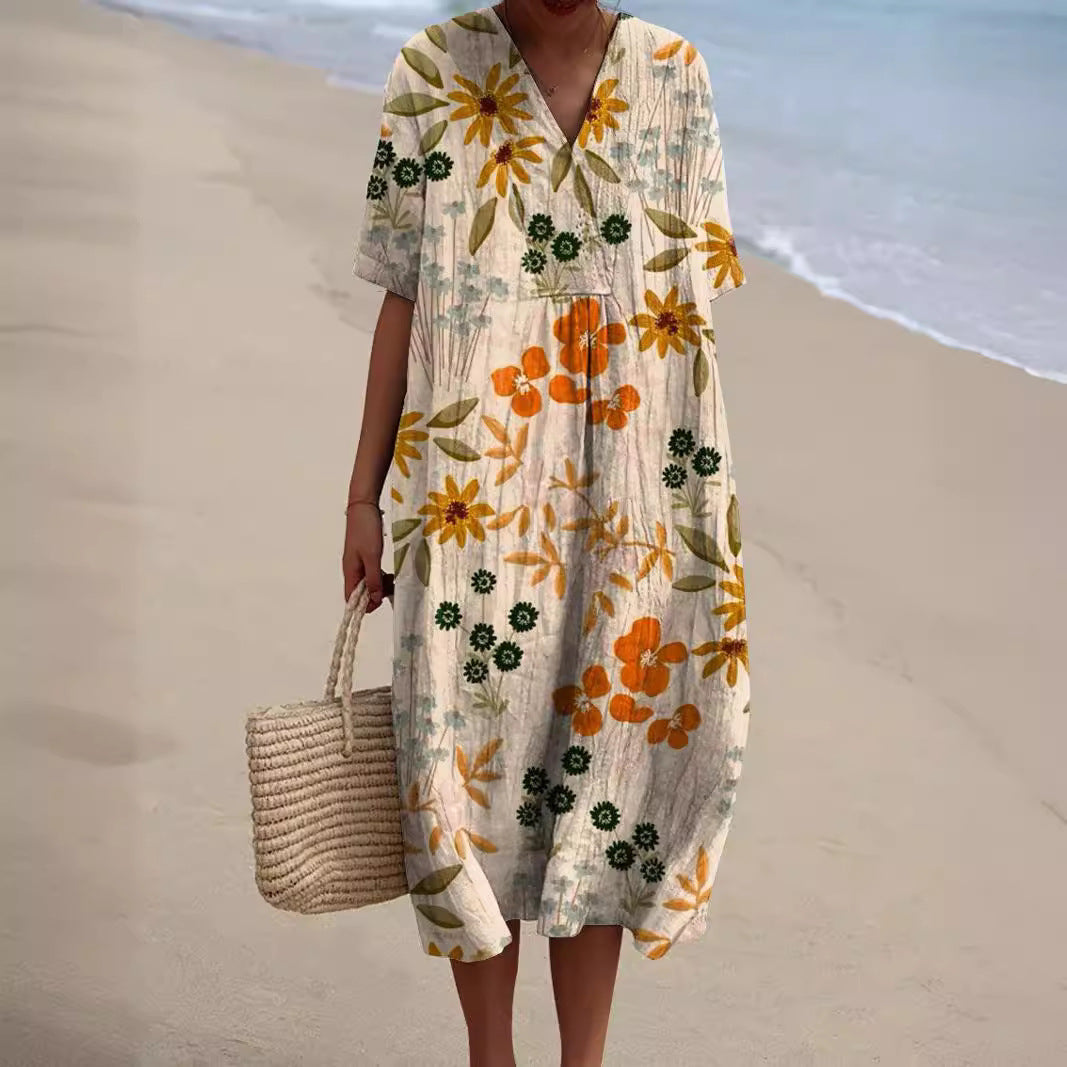 Nicka - Robe Florale Éclatante