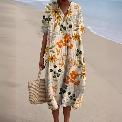 Nicka - Robe Florale Éclatante