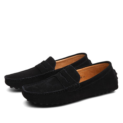 Malcolm - Mocassins en daim de style italien pour hommes