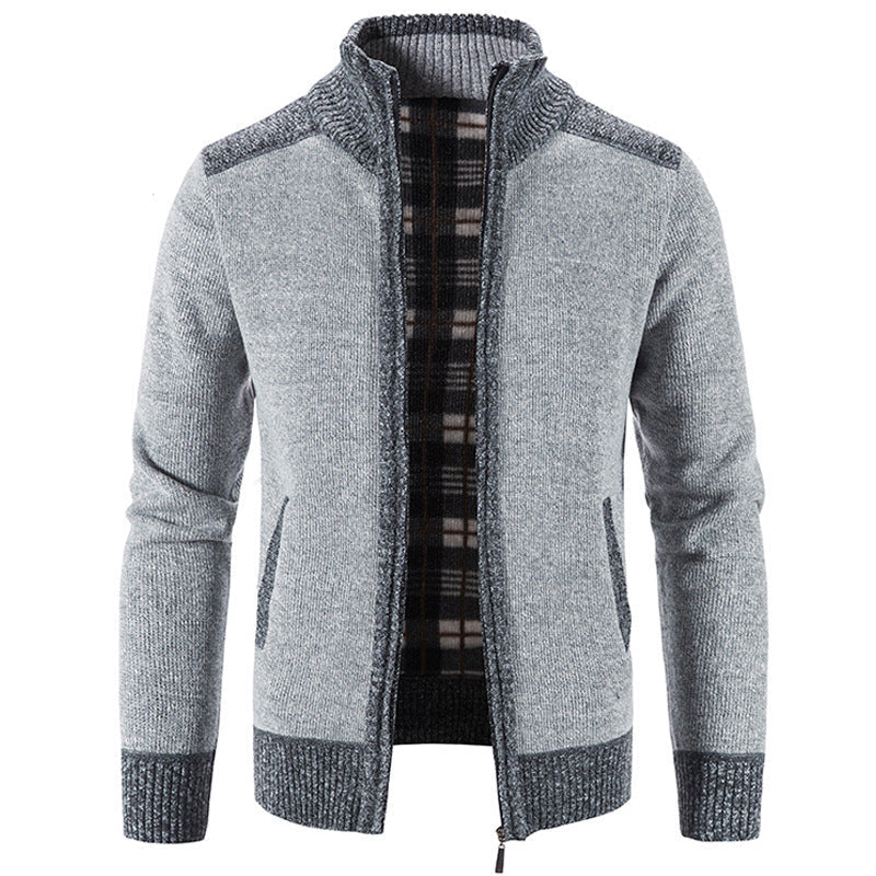 Bertrand - Veste pour homme avec col montant et fermeture éclair