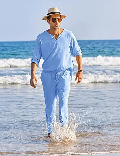 George - Costume homme en coton et lin