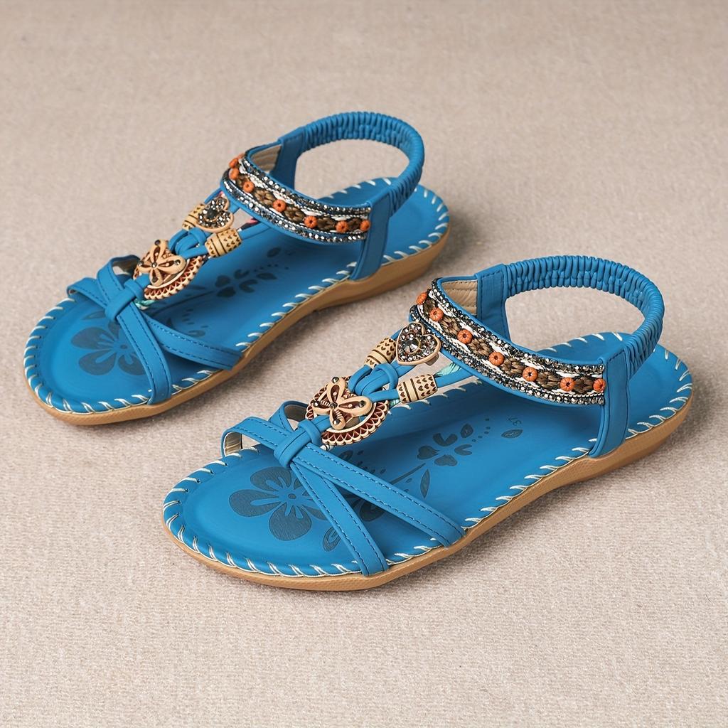 Women's Embellished Toe-Loop Ibiza Sandals
