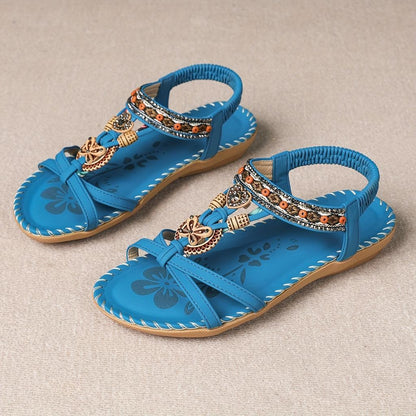 Women's Embellished Toe-Loop Ibiza Sandals