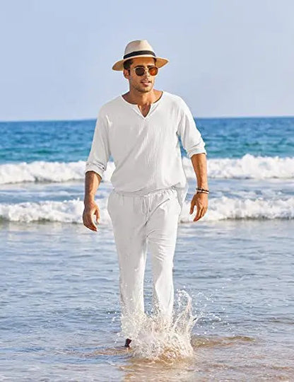 George - Costume homme en coton et lin