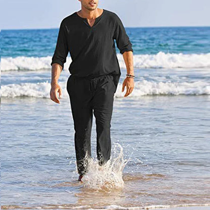 George - Costume homme en coton et lin