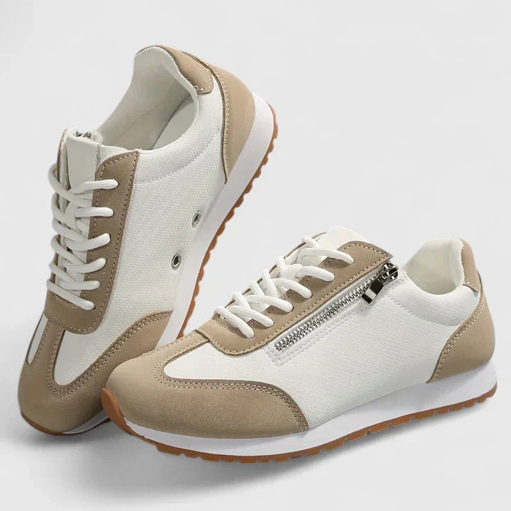 Women's Orthopaedic Wedge Lace-Up Trainers with Stability Sole