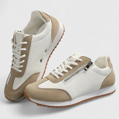 Women's Orthopaedic Wedge Lace-Up Trainers with Stability Sole