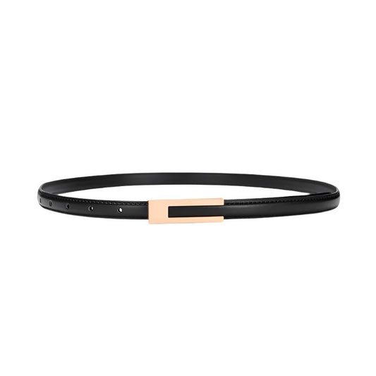 Iris Slim Leather Belt