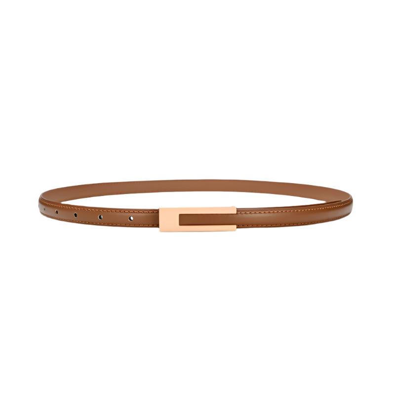 Iris Slim Leather Belt