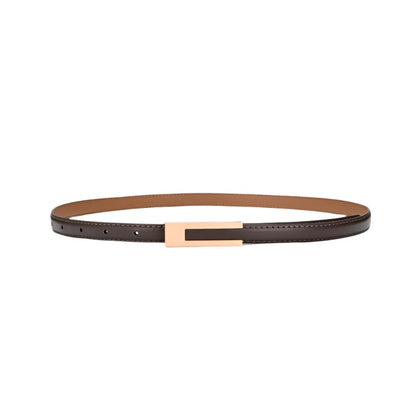 Iris Slim Leather Belt