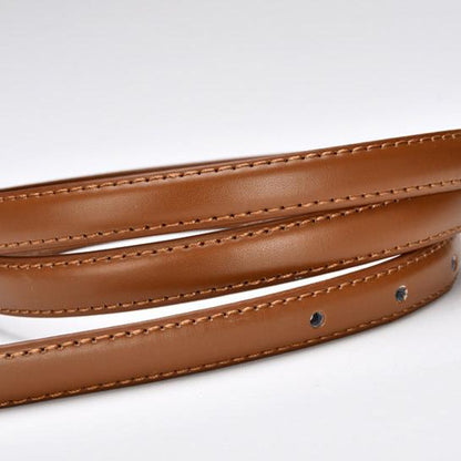 Iris Slim Leather Belt