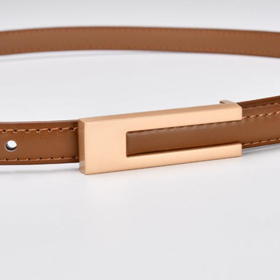 Iris Slim Leather Belt
