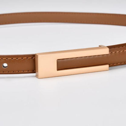 Iris Slim Leather Belt