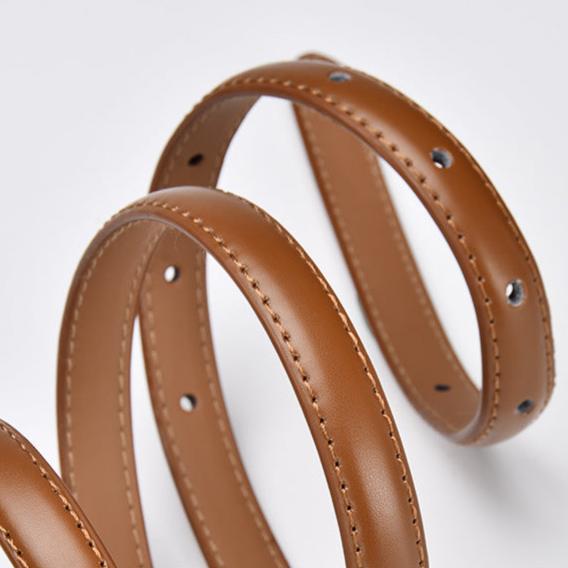 Iris Slim Leather Belt