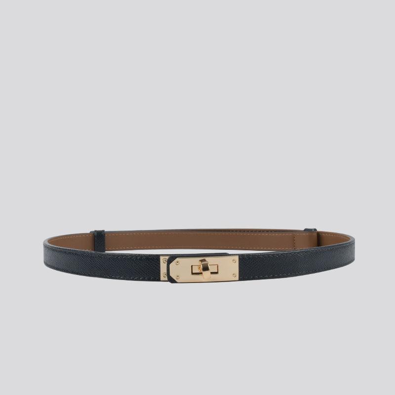 Hayes Slim Leather Belt