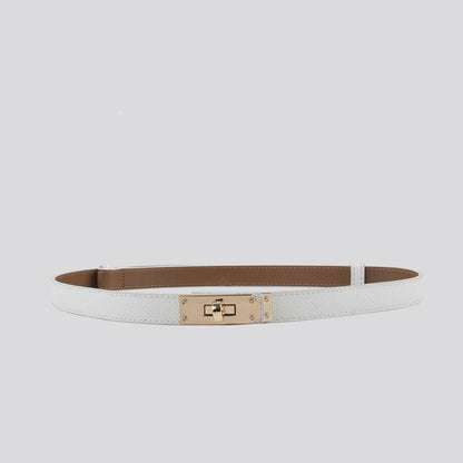 Hayes Slim Leather Belt
