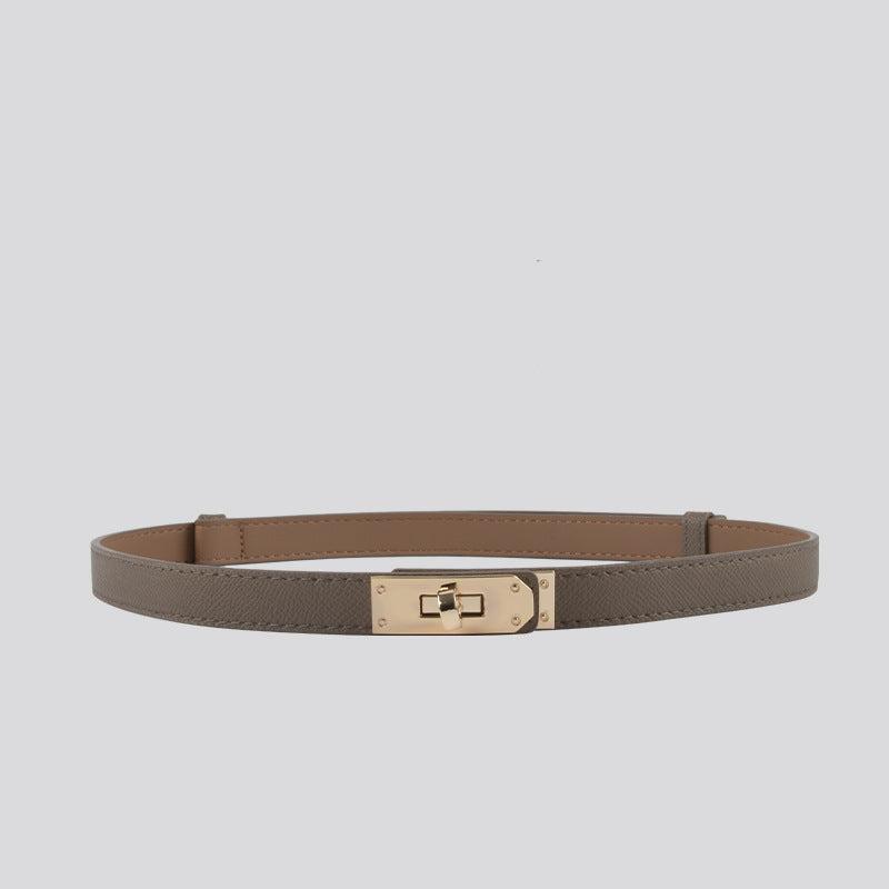 Hayes Slim Leather Belt