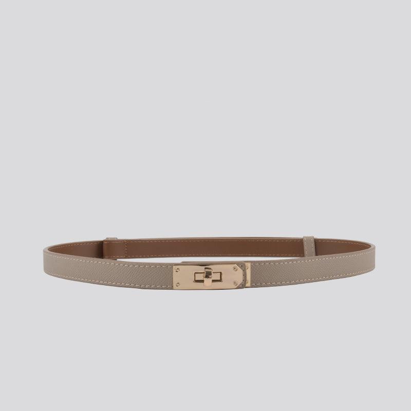 Hayes Slim Leather Belt