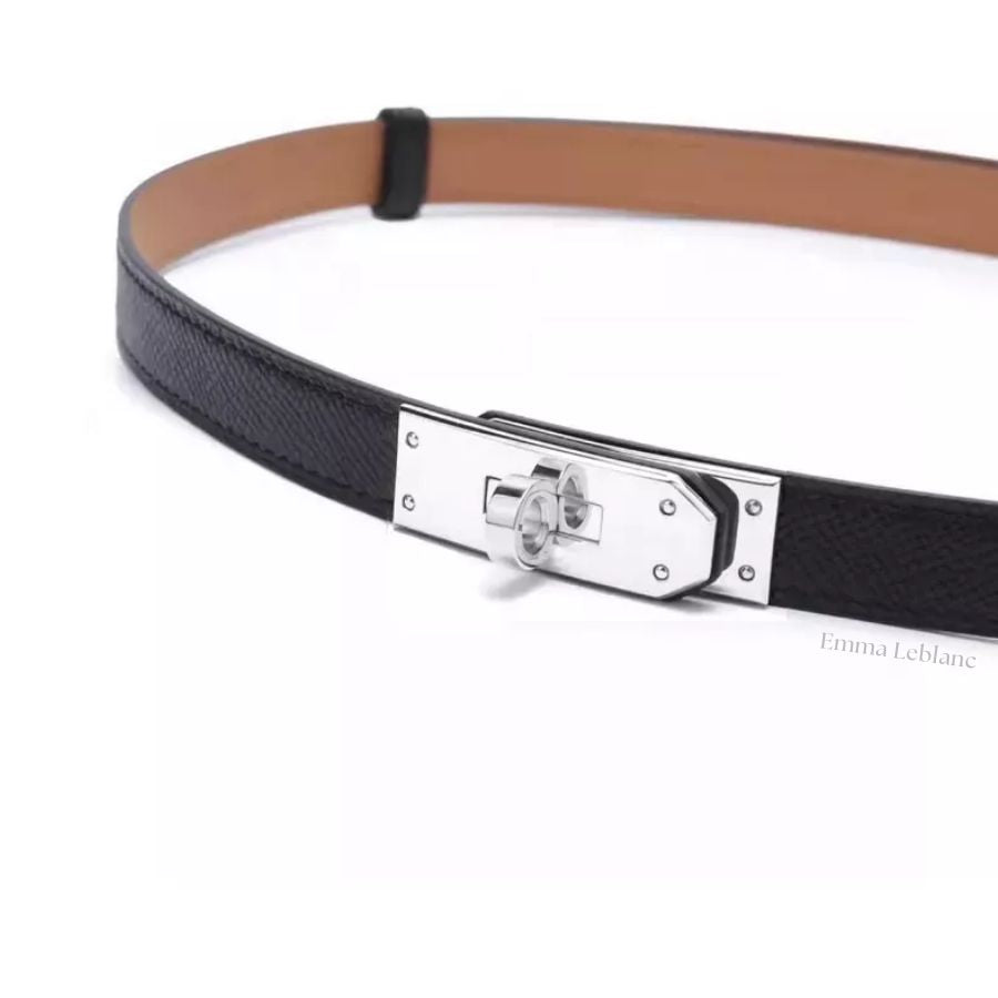 Hayes Slim Leather Belt