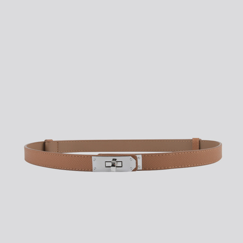 Hayes Slim Leather Belt