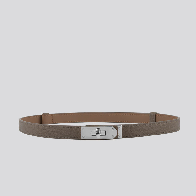 Hayes Slim Leather Belt
