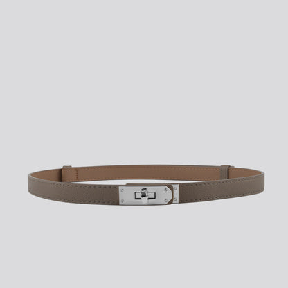 Hayes Slim Leather Belt