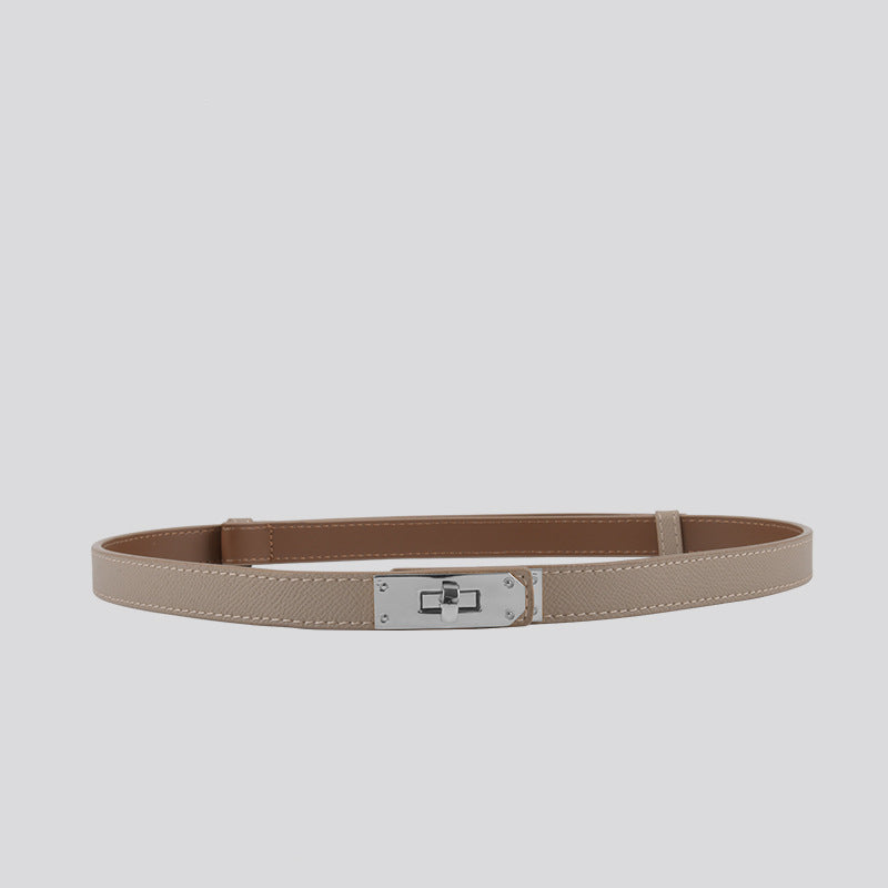 Hayes Slim Leather Belt
