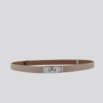 Hayes Slim Leather Belt