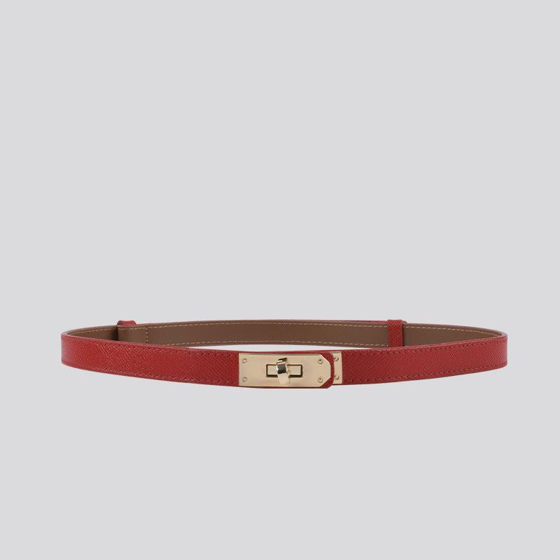 Hayes Slim Leather Belt