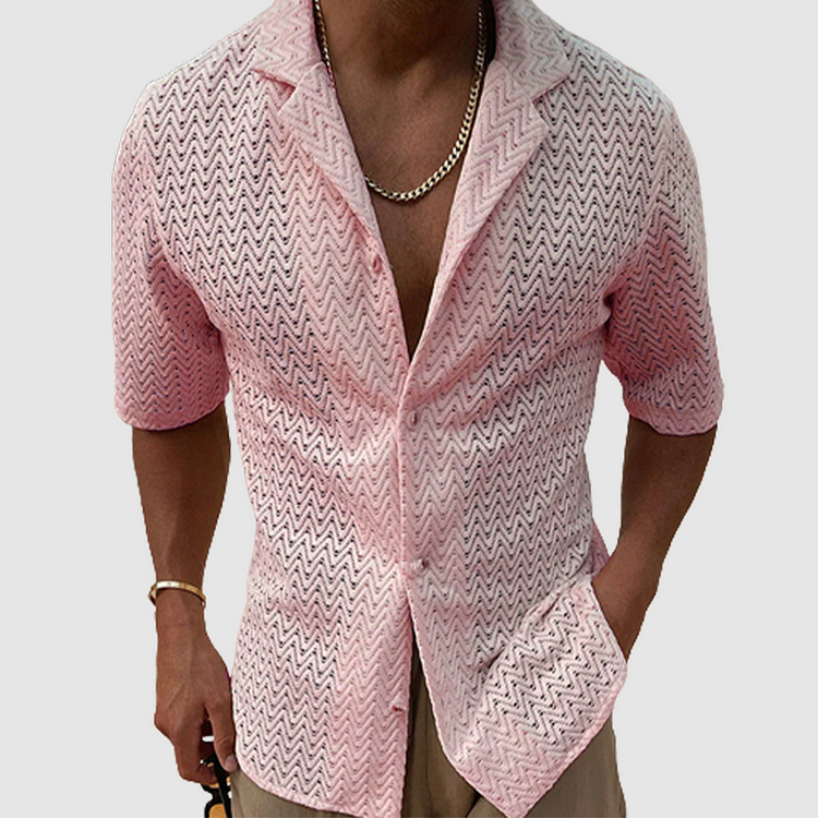 Bartolomeo - Chemise tricotée unie
