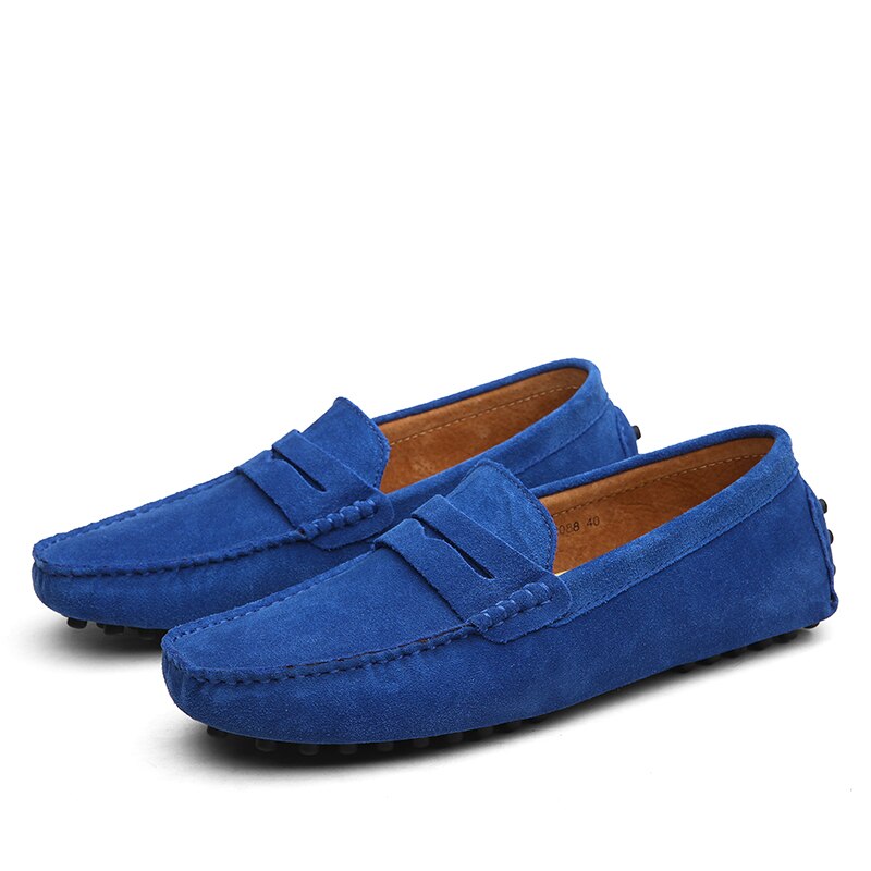 Malcolm - Mocassins en daim de style italien pour hommes