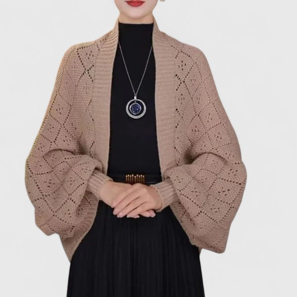Women's Versatile Open-Front Draped Cardigan