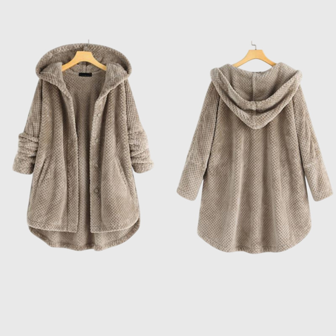 Women's Cosy Hooded Mid-Length Coat