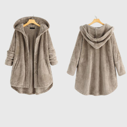 Women's Cosy Hooded Mid-Length Coat