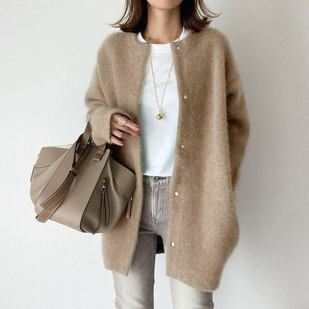 Women's Relaxed-Fit Short Coat with Pockets