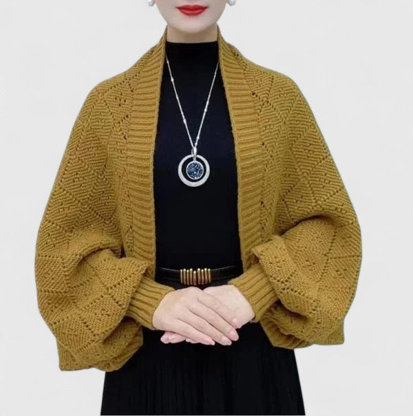 Women's Versatile Open-Front Draped Cardigan