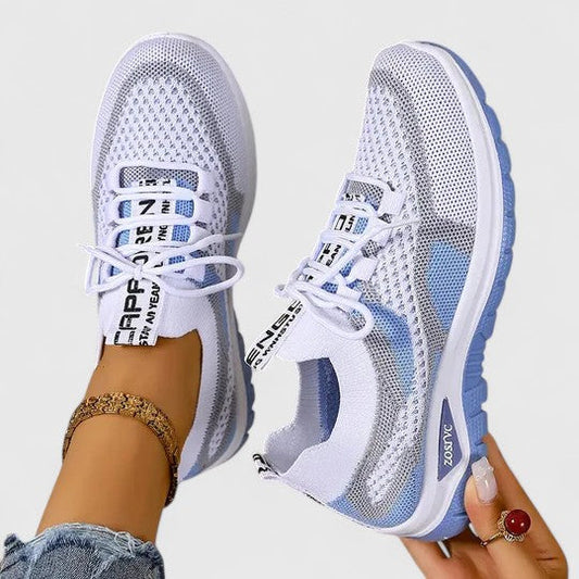 Women's Orthopaedic Lightweight Mesh Trainers with Shock-Absorbing Sole