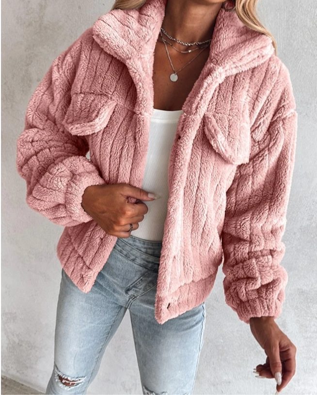 Women's Oversized Sherpa Fleece Jacket